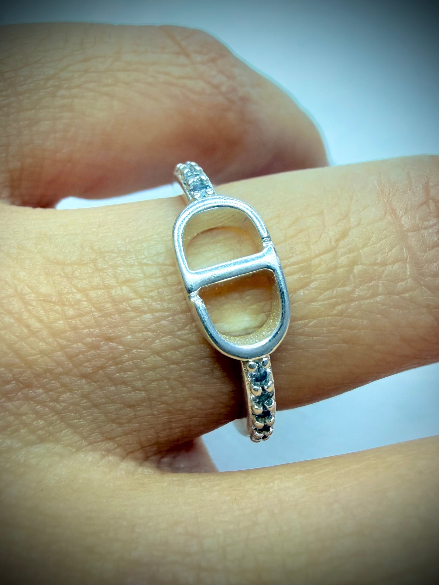 Anillo Inicial D Brillante (Talla 13 – Plata 925)
