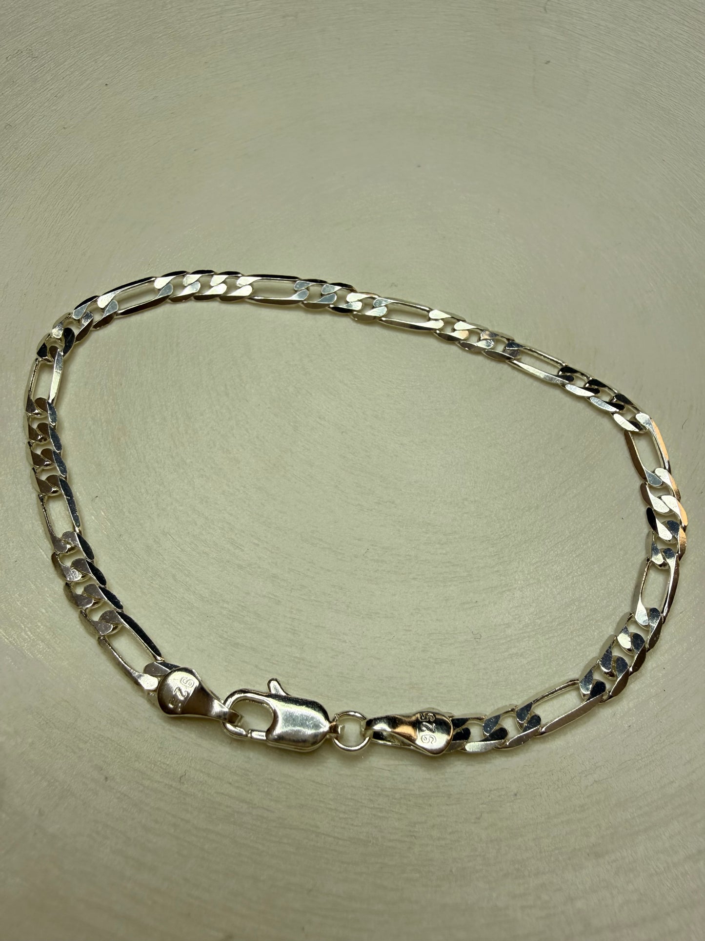 Pulsera Silver Figaro Style (Plata 925)