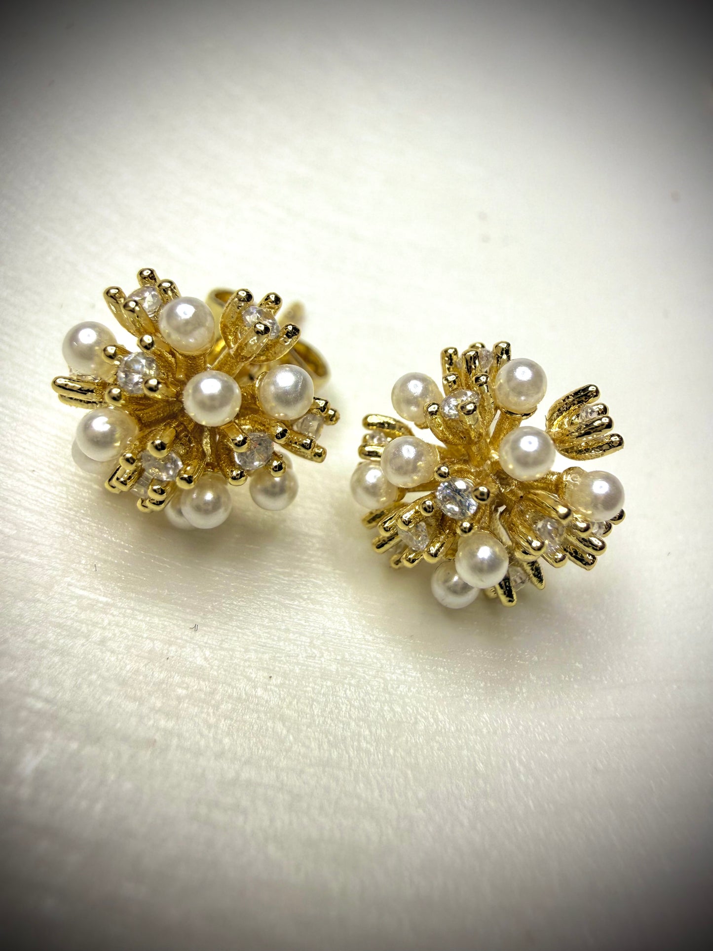 Aros Perla Imperial (Baño de Oro 18K)