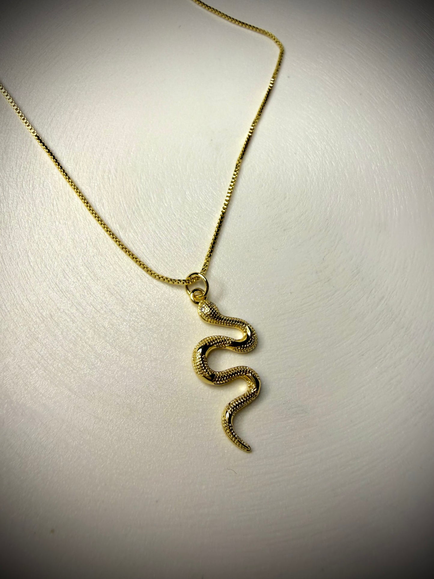 Collar Serpiente (Baño de Oro 18K)