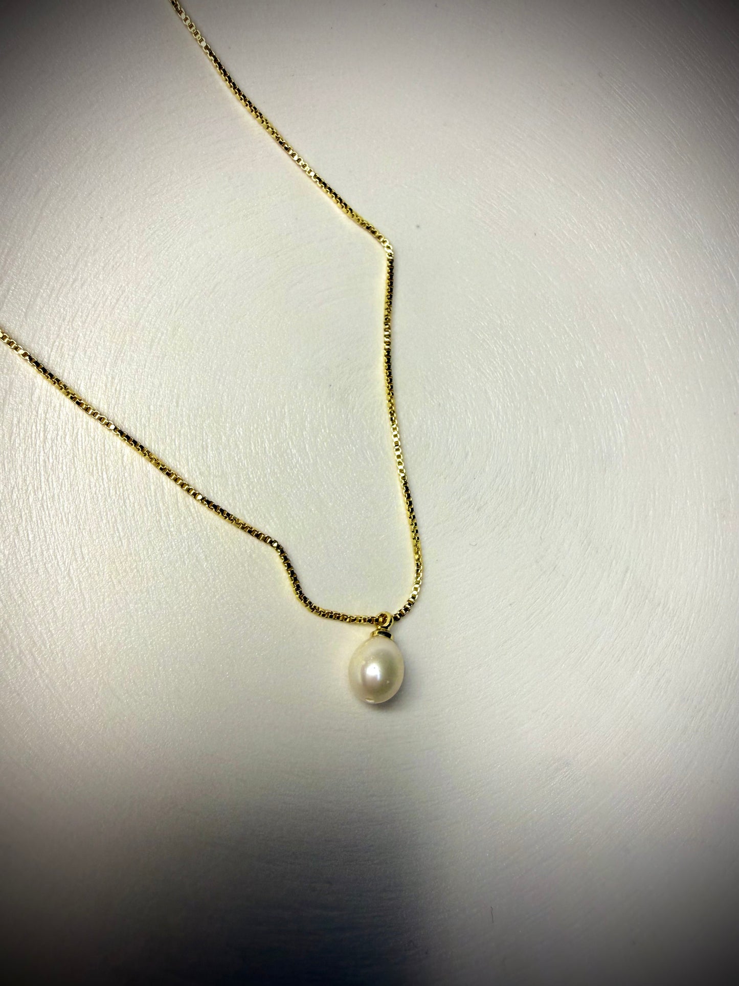Collar Perla Clásica (Baño de Oro 18K)