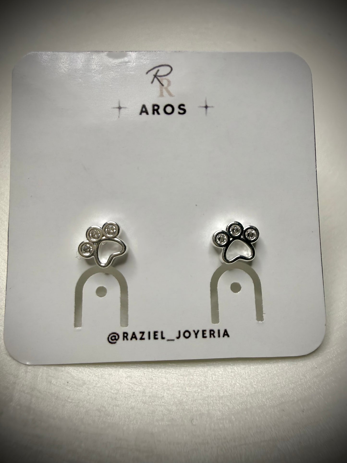 Aros Huellita Love (Plata 925)