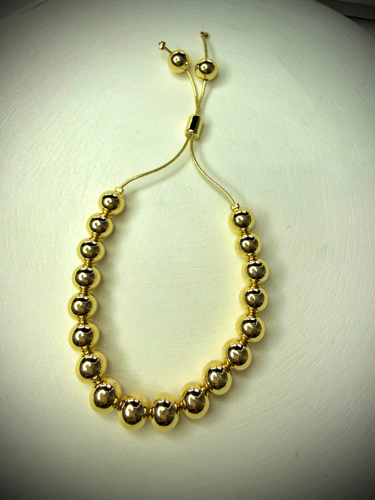Pulsera Golden Beads (Baño de Oro 18K)