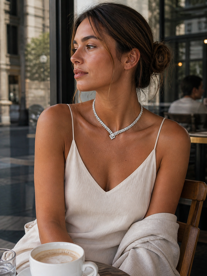 Collar Luxury Shine Square (Plata 925)