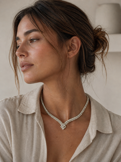 Collar Luxury Shine Square (Plata 925)