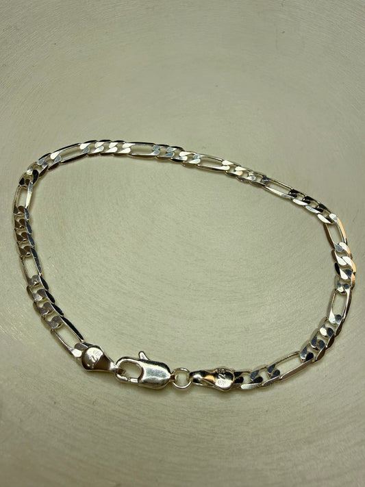Pulsera Silver Figaro Style (Plata 925)