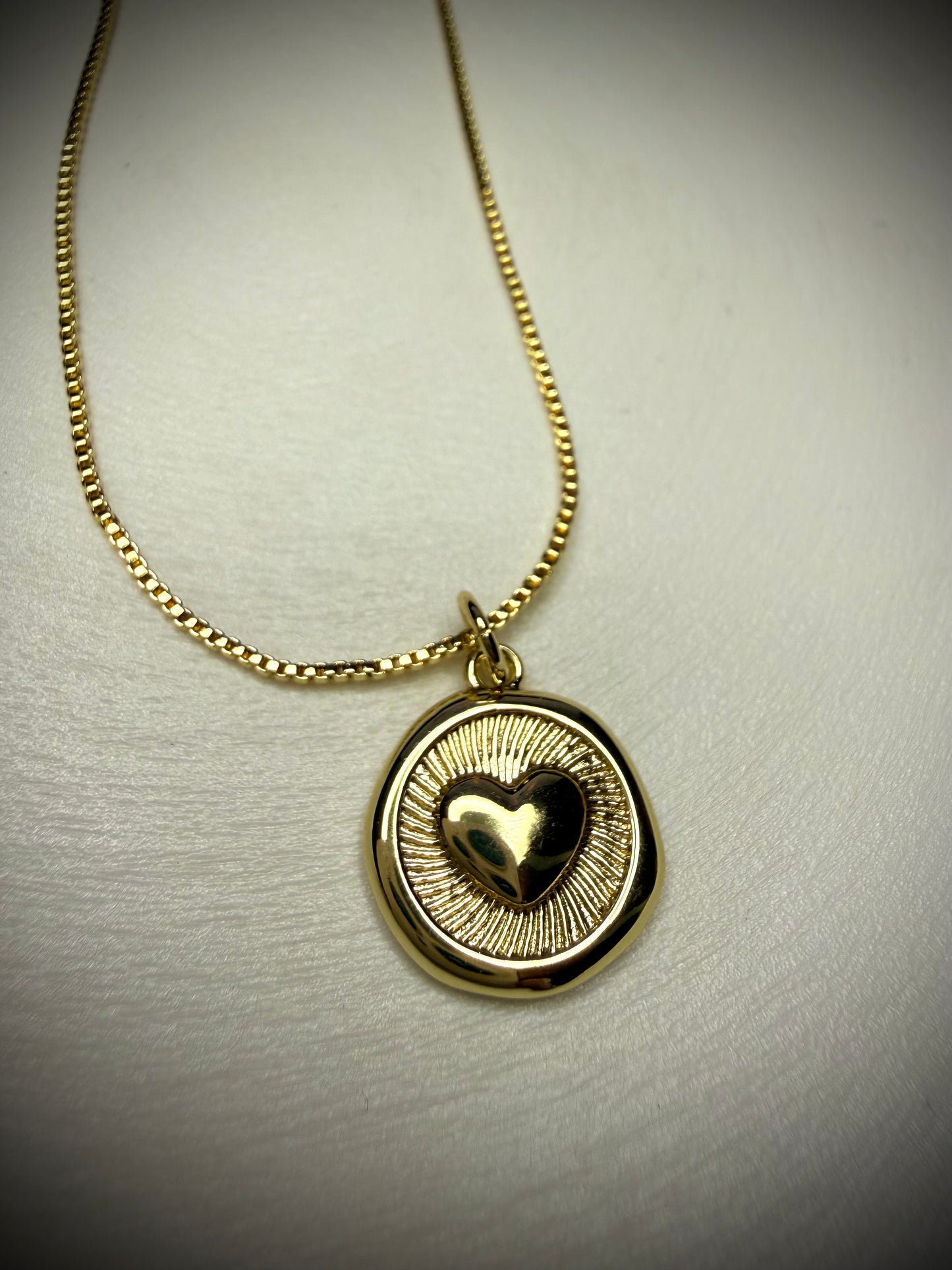 Collar Heart and pyppy (Baño de Oro 18K)