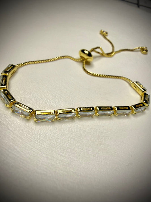 Pulsera Brillo Clásico (Baño de Oro 18K)