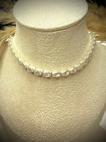 Collar Riviera Oval (Plata italiana 925) 50cm