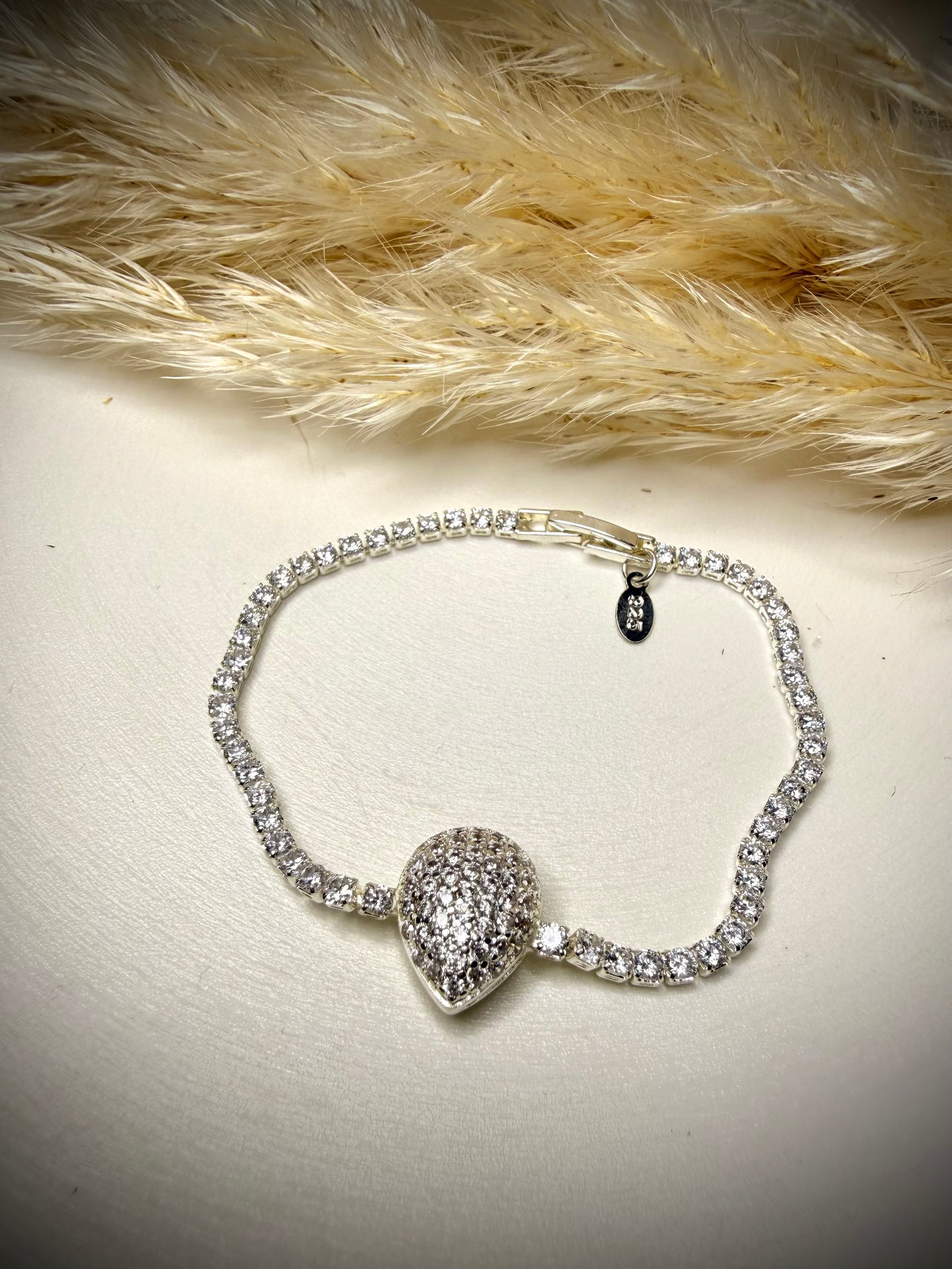 Pulsera Gota Pavé (Plata Italiana 925)