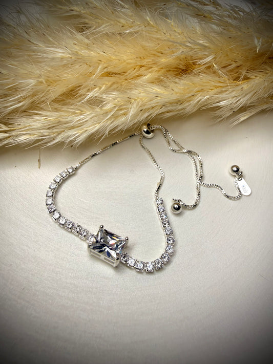 Pulsera Brillo Real (Plata Italiana 925) -  Ajustable