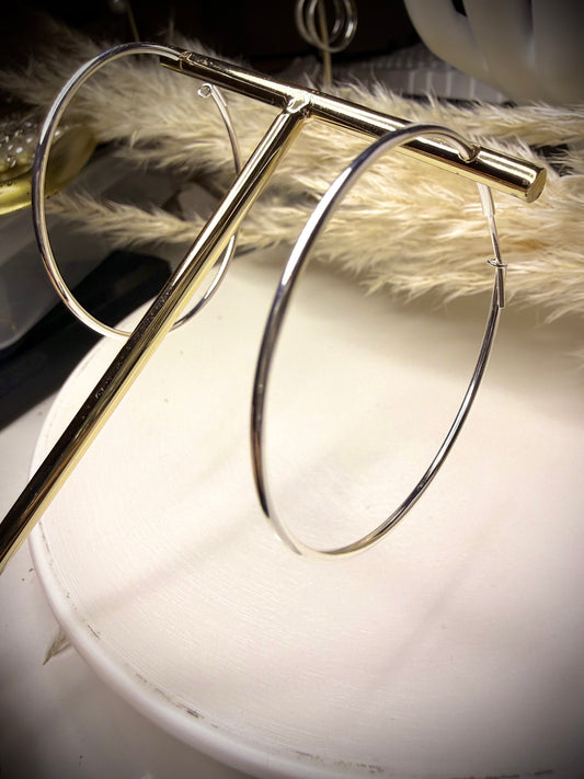 Aros Argolla Grande (Plata Italiana 925)