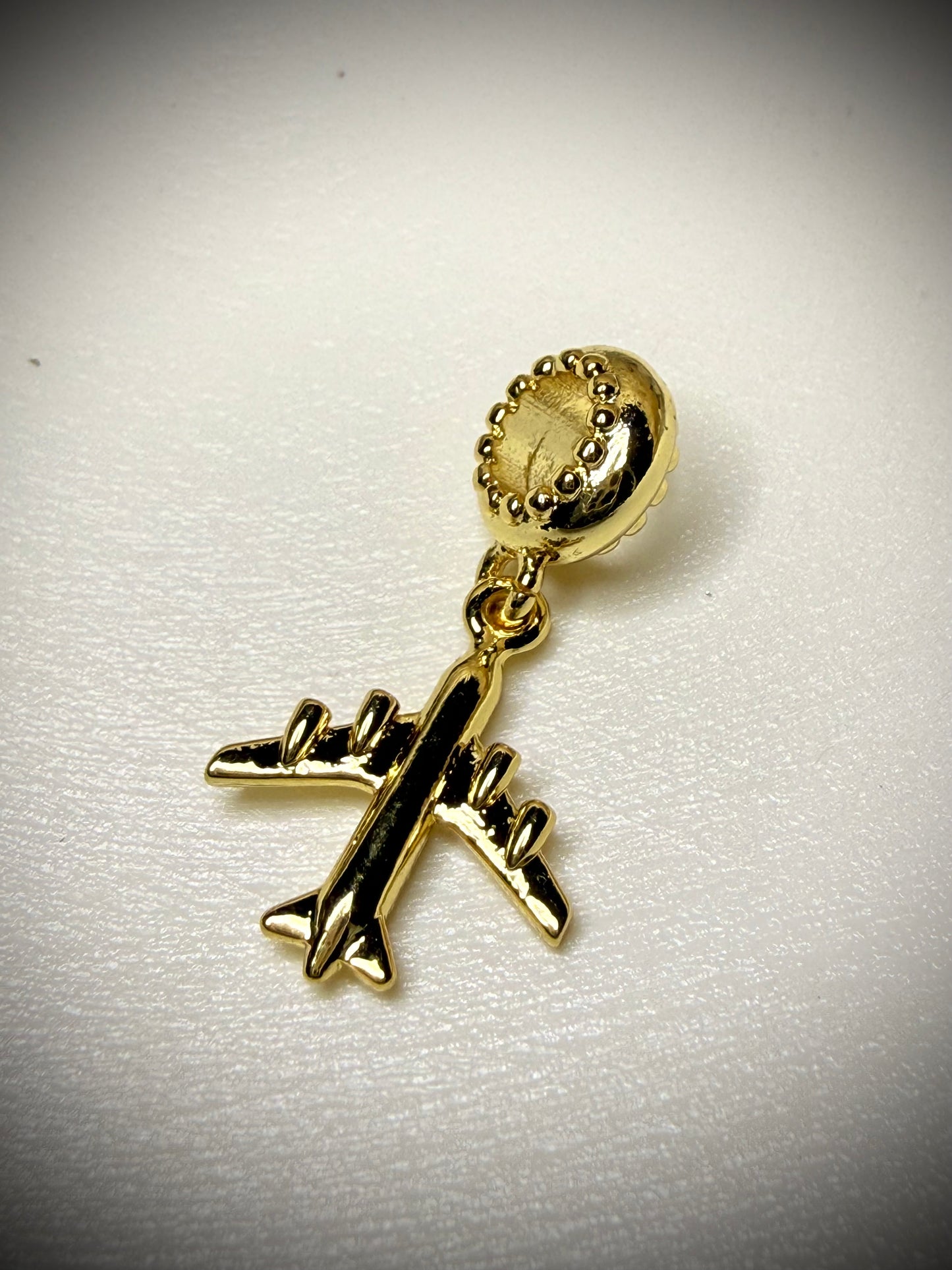 Charm Avión Dorado (Baño de oro 18K)