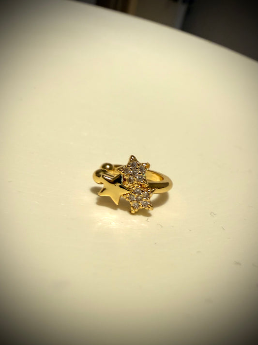 Ear Cuff Estrella Fugaz (baño de oro 18k)