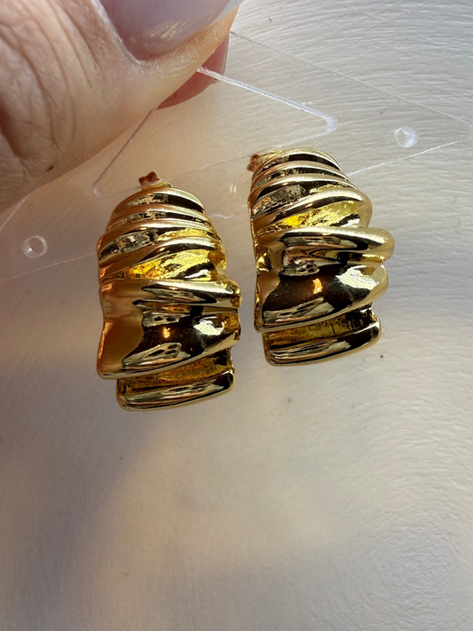 Aros Duna (Baño de Oro 18K)