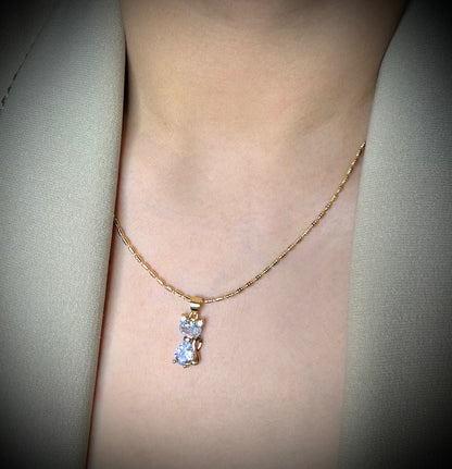 Collar gatito Baño de Oro 18K