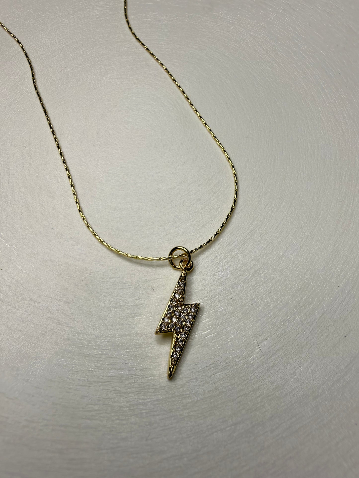 Collar rayo, de Baño de Oro 18K