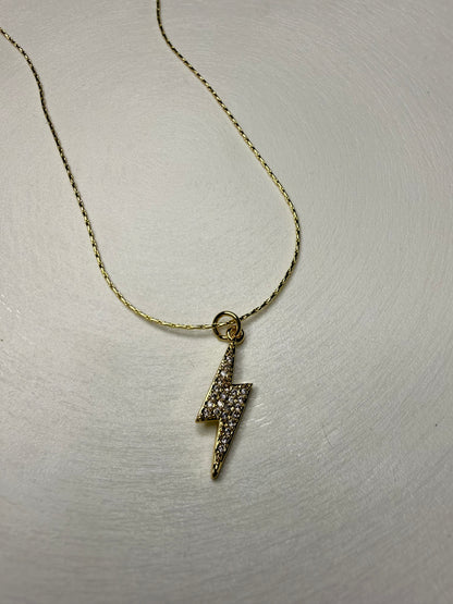 Collar rayo, de Baño de Oro 18K