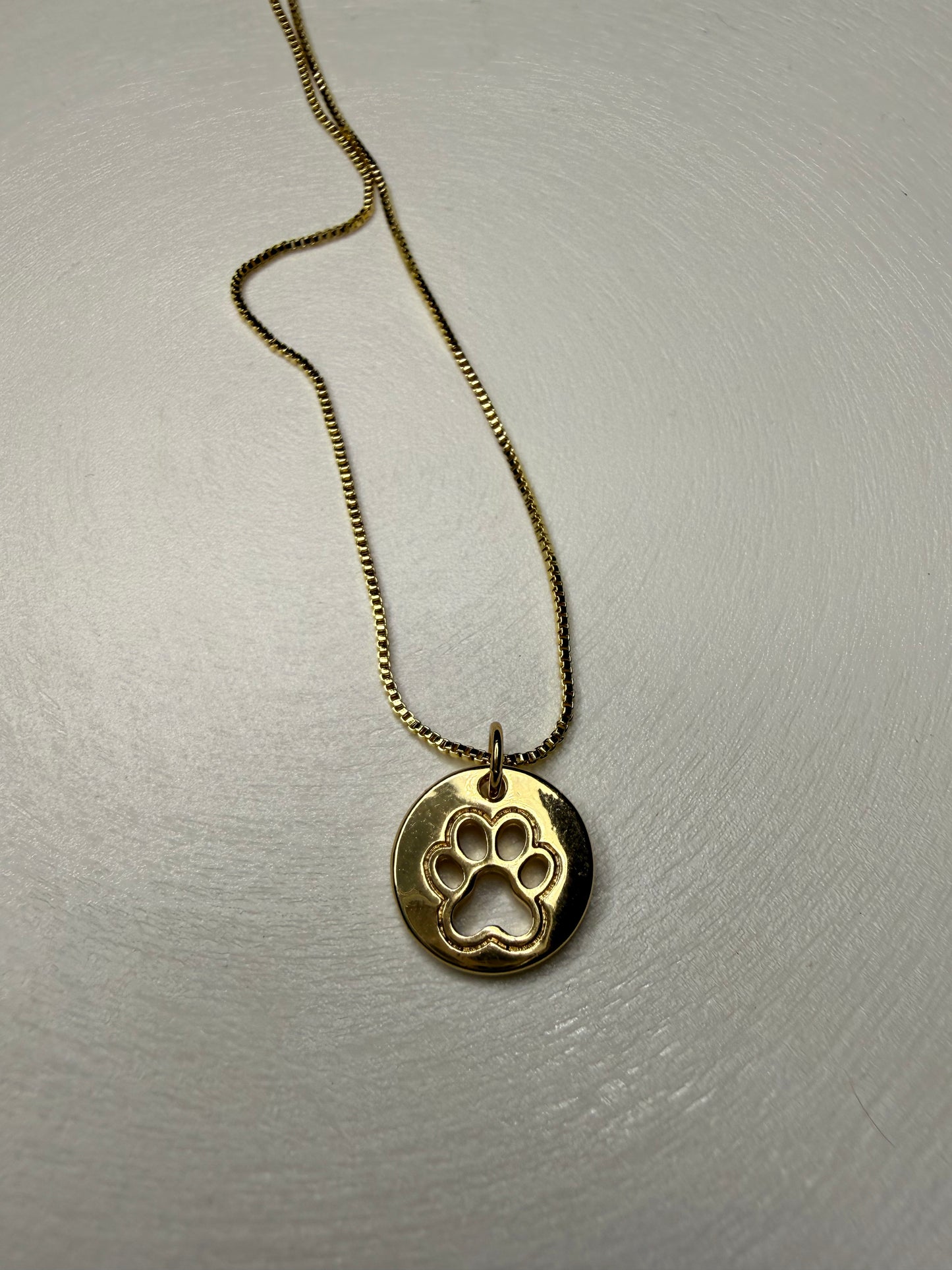 Collar Huella Dorada - Baño de oro 18k - Ajustable