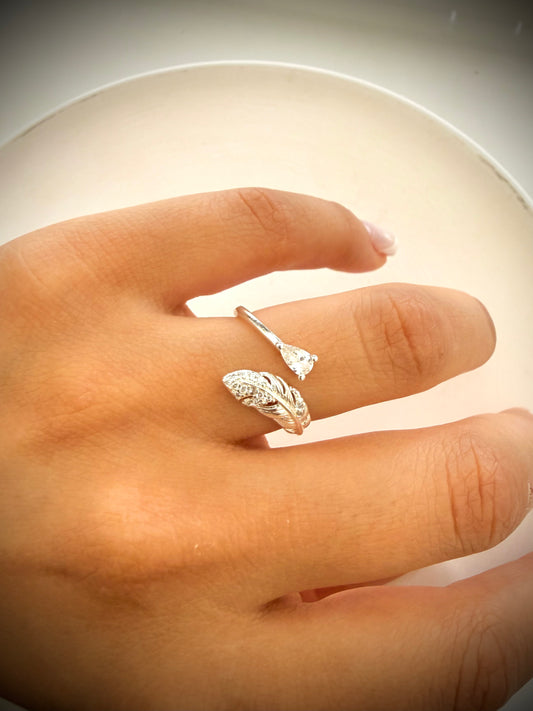 Anillo “Aura Radiante” Plata 925 Ajustable