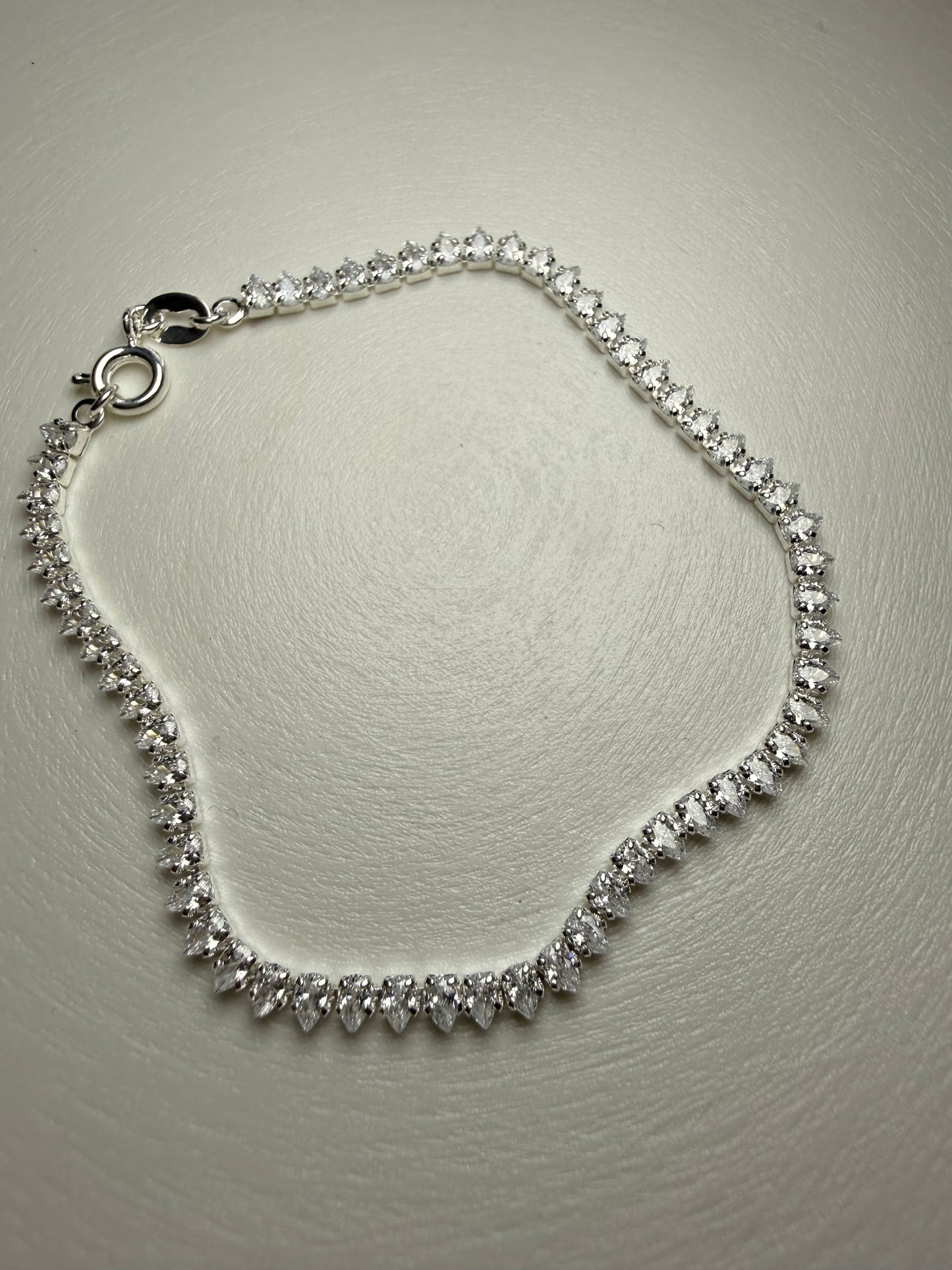 Pulsera Tennis Gota de Circones – Plata 925
