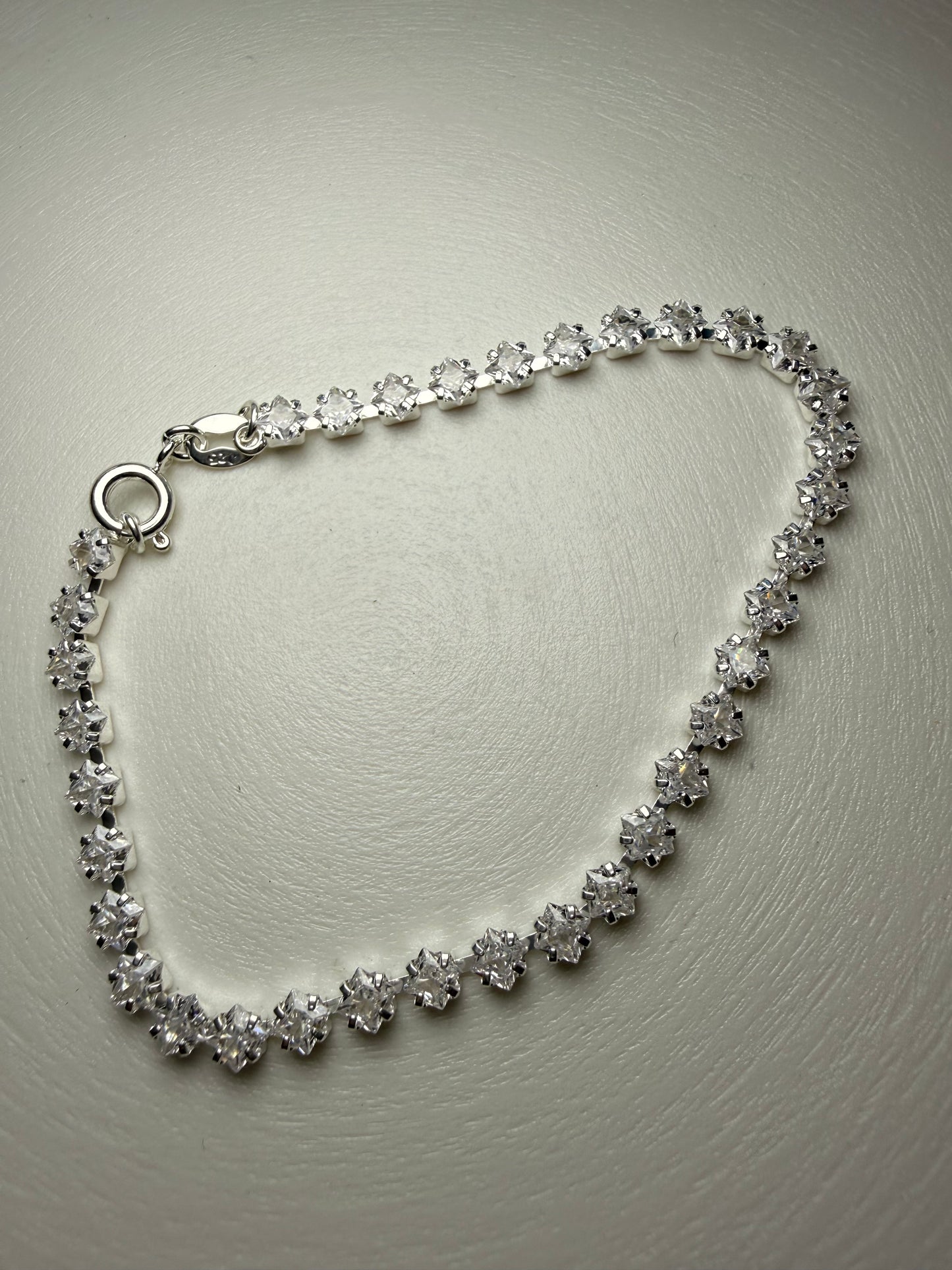 Pulsera Tennis Flor de Circones – Plata 925