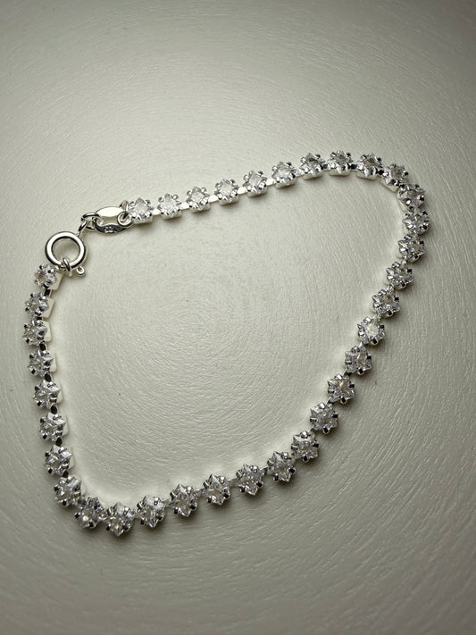 Pulsera Tennis Flor de Circones – Plata 925