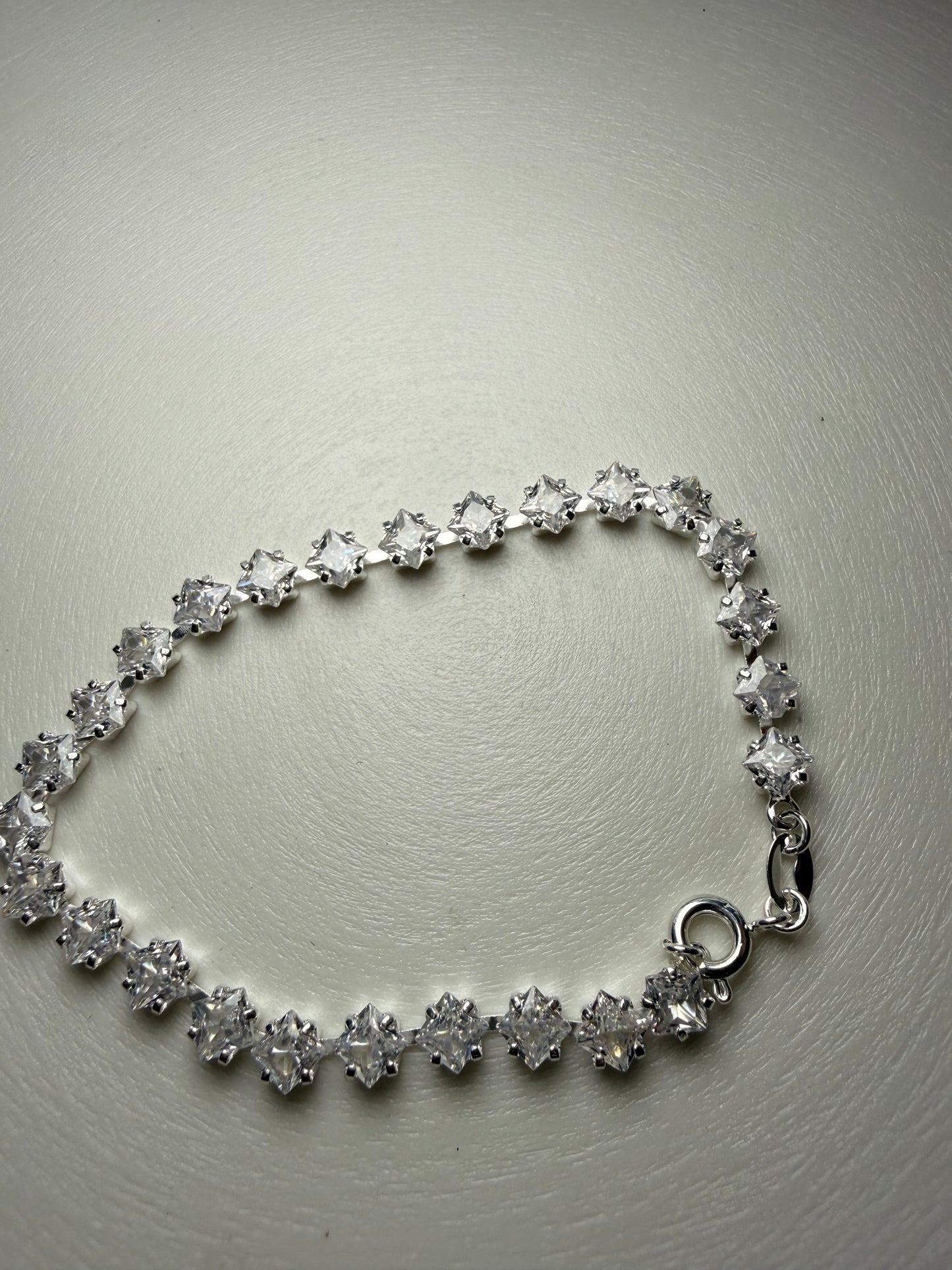 Pulsera Tennis Flor Premium – Plata 925