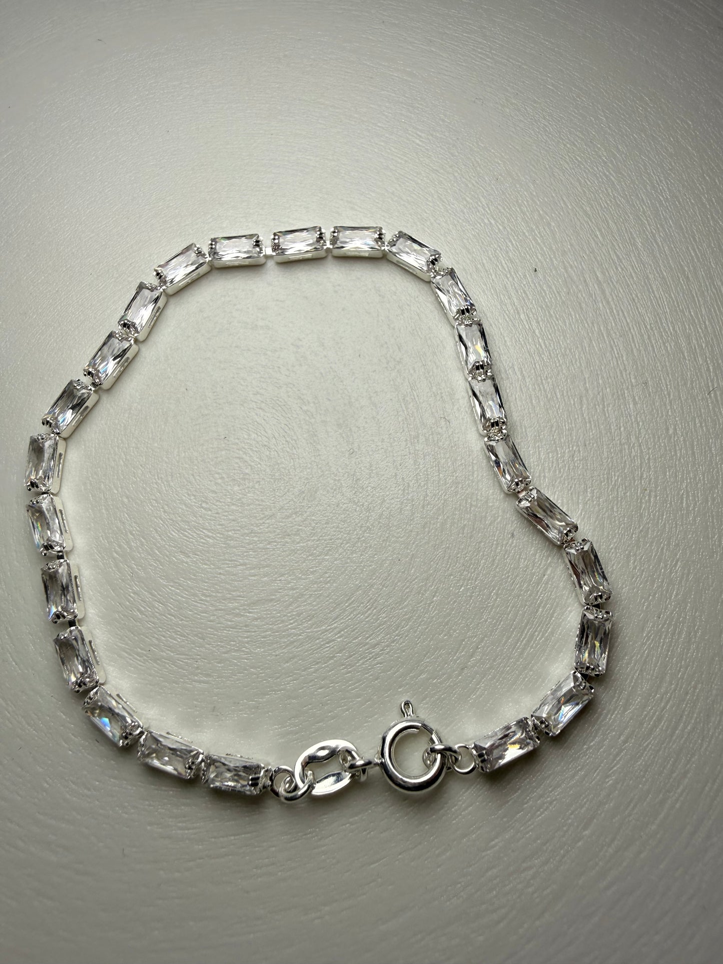 Pulsera Tennis Baguette – Plata 925