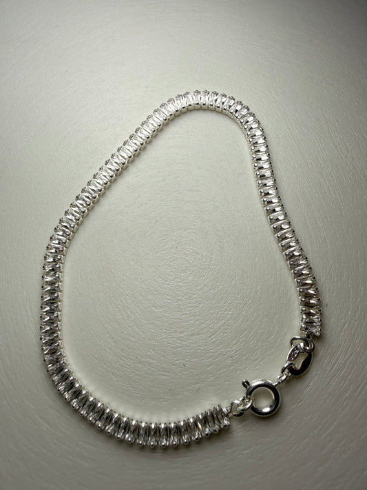 Pulsera Tennis Doble Fila – Plata 925