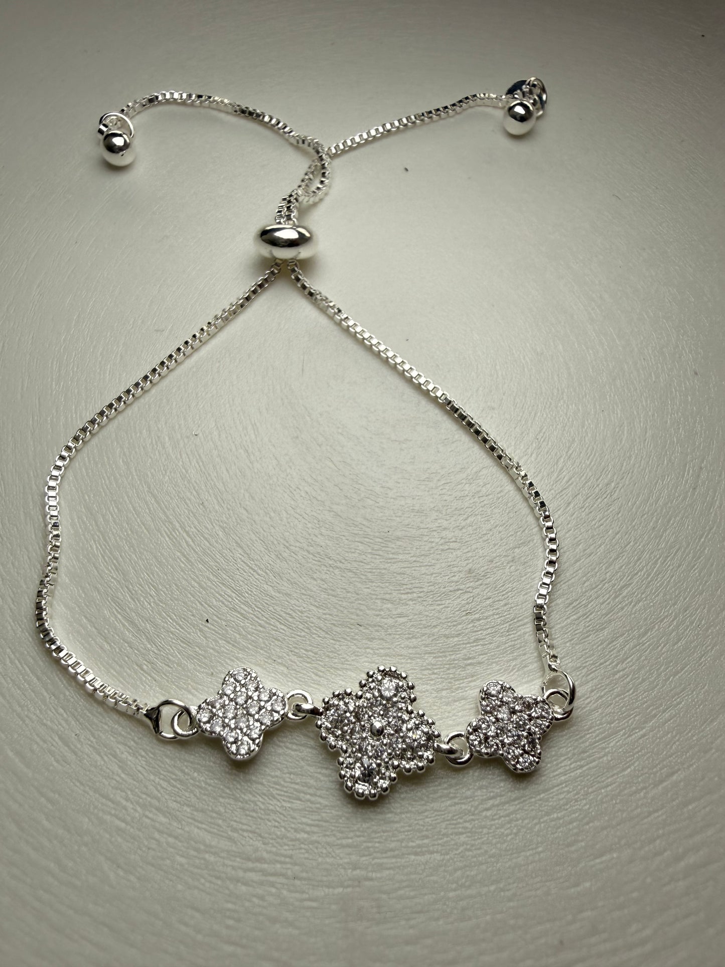 Pulsera Trébol Triple – Plata 925