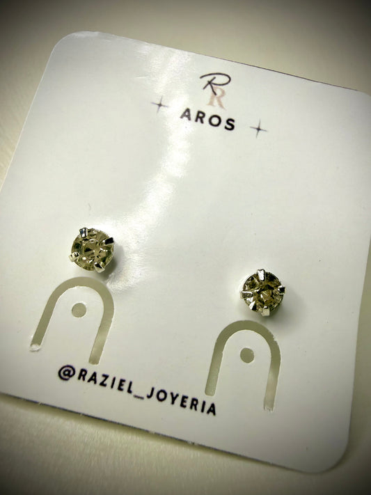 Aros Circón Clásico (Plata 925)