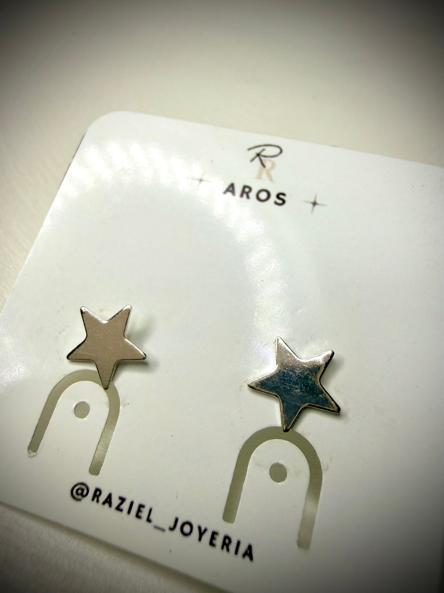Aros Estrella Minimal (Plata 925)