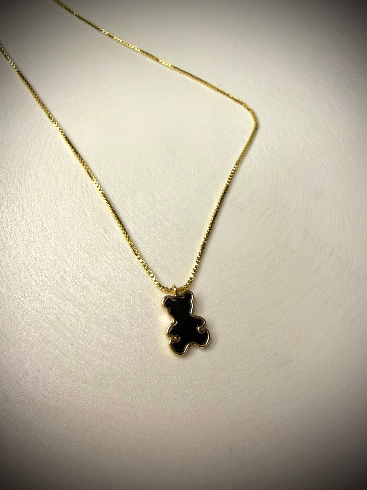 Collar Osito (Baño de Oro 18K)