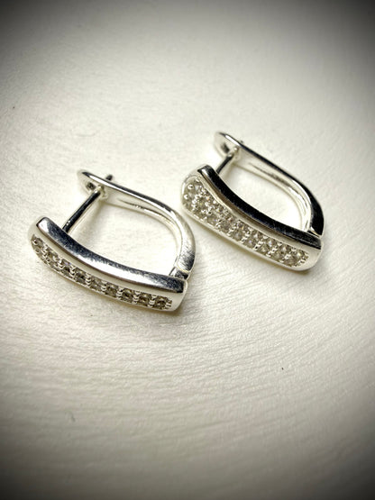 Argollas Shine Line (Plata 925)