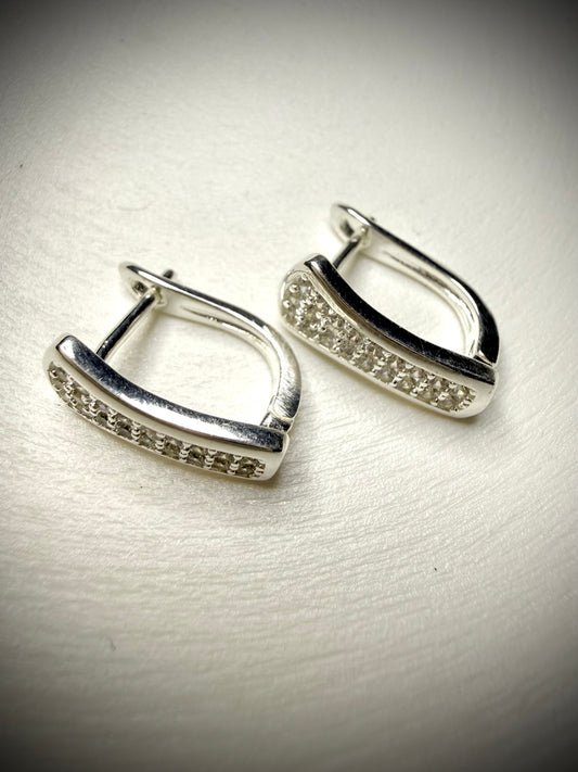 Argollas Shine Line (Plata 925)