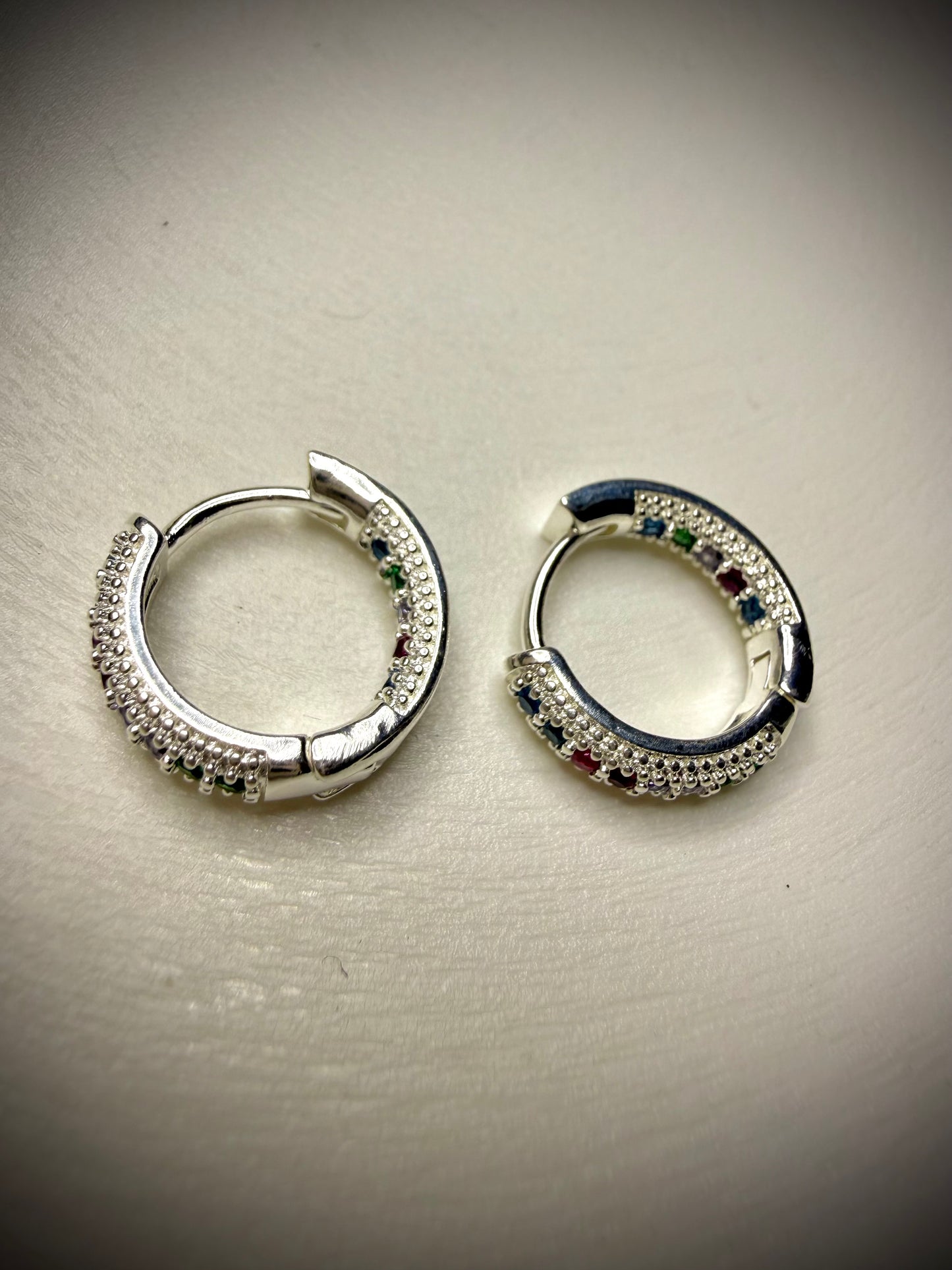 Argollas Multicolor Glow (Plata 925)