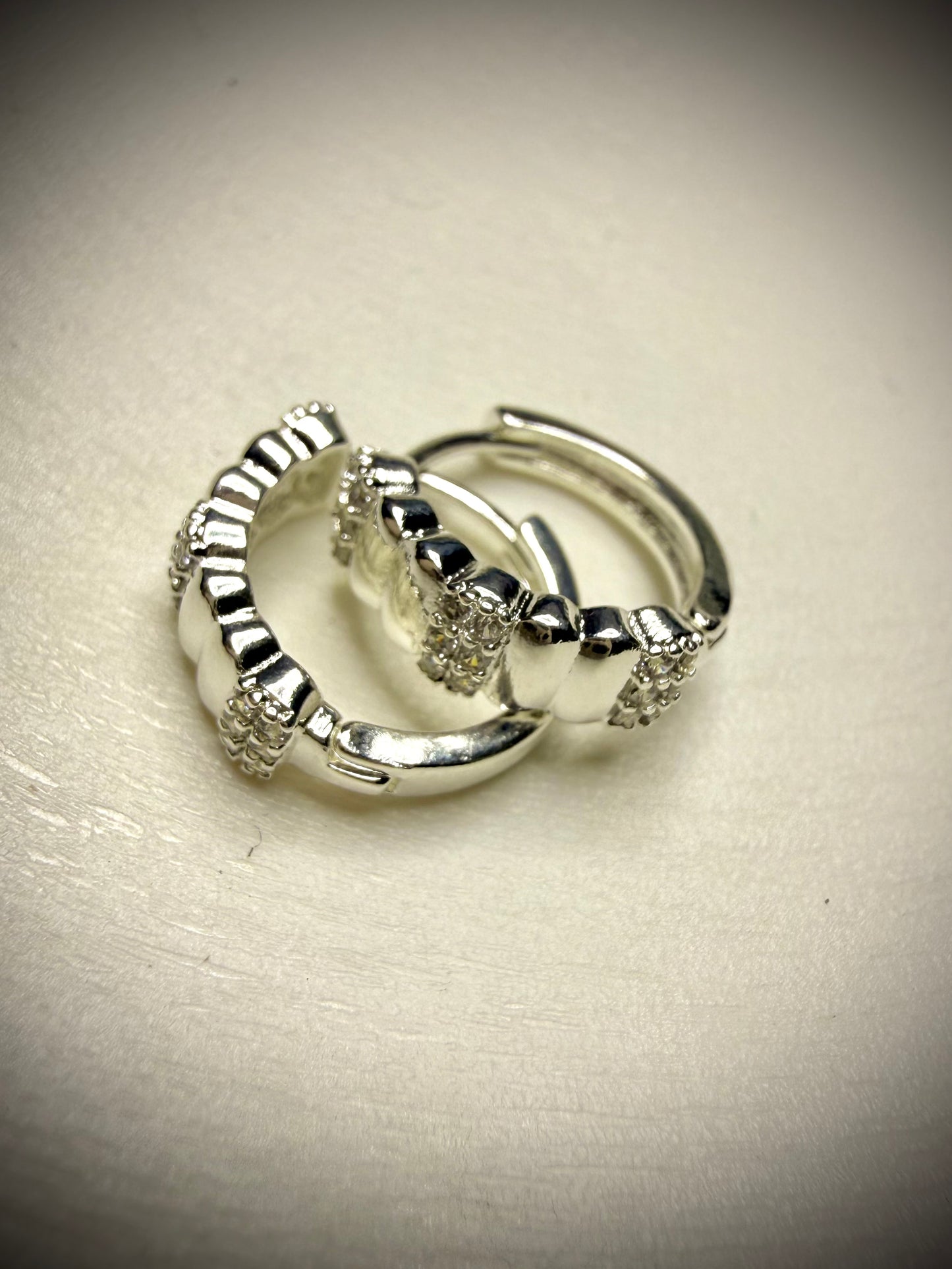 Argollas Chunky Brillo (Plata 925)