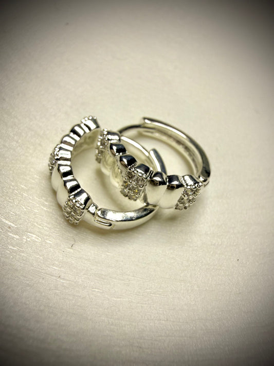 Argollas Chunky Brillo (Plata 925)