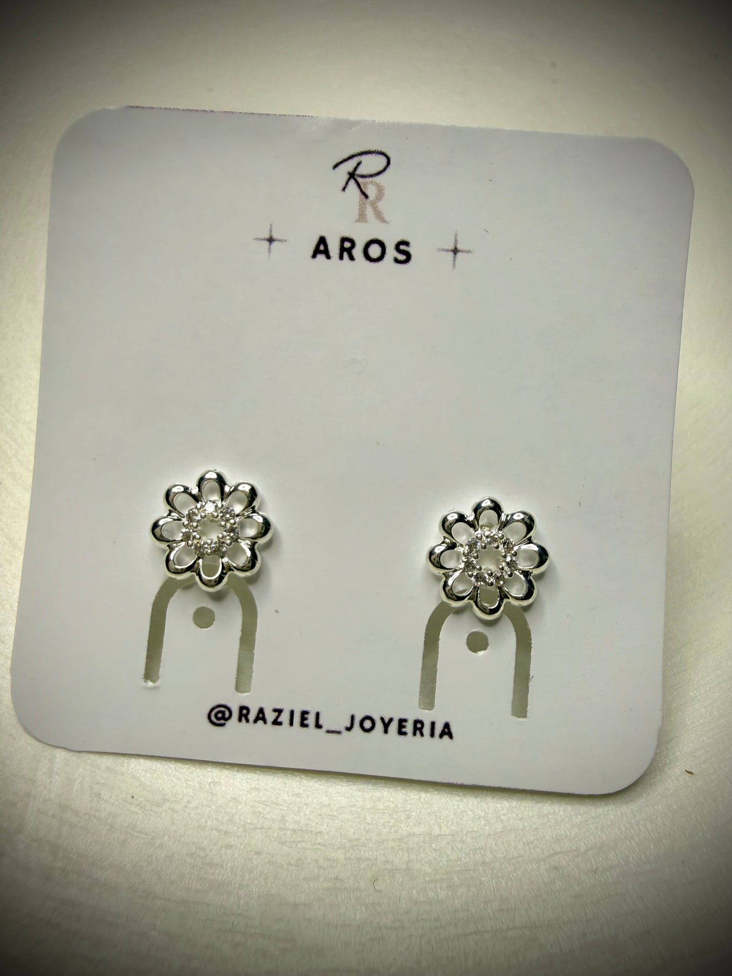 Aros Flor Shine (Plata 925)