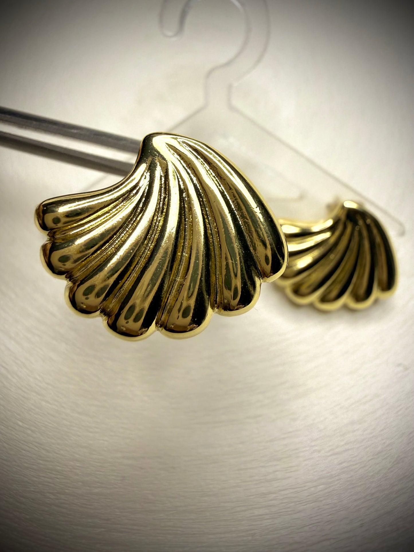 Aros Concha Gold (Baño de Oro 18K)