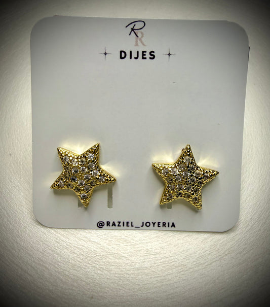 Aros Star Shine (Baño de Oro 18K)