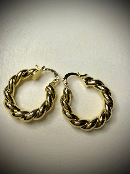 Aros Rope Classic (Baño de Oro 18K)