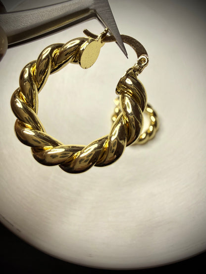 Aros Rope Classic (Baño de Oro 18K)