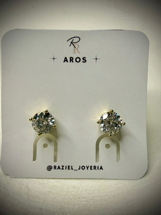 Aros Crystal Classic (Baño de Oro 18K)