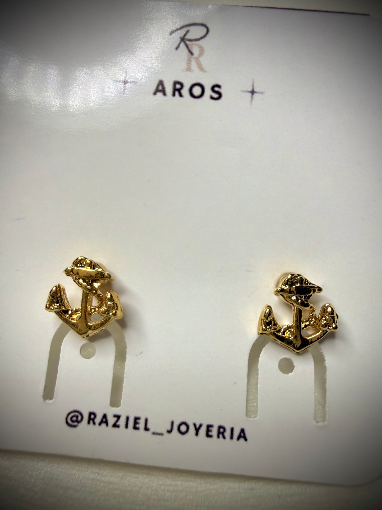 Aros Anchor Mini (Baño de Oro 18K)