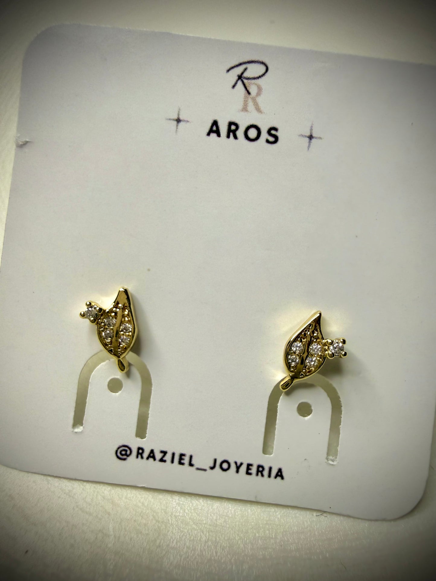 Aros Leaf Shine (Baño de Oro 18K)