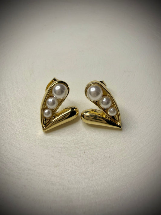 Aros Pearl Drop (Baño de Oro 18K)