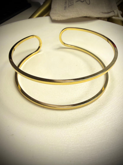 Brazalete Golden Minimal (Baño de Oro 18K)